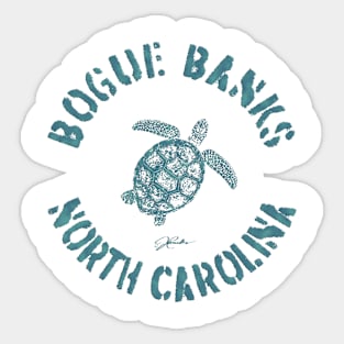 Bogue Banks, North Carolina, Sea Turtle Sticker